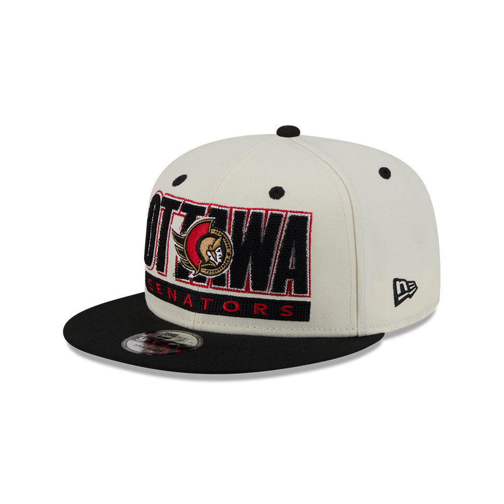 OTTAWA SENATORS 9FIFTY CLASSIC WHITE ADJUSTABLE FLATBRIM CAP