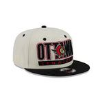 OTTAWA SENATORS 9FIFTY CLASSIC WHITE ADJUSTABLE FLATBRIM CAP