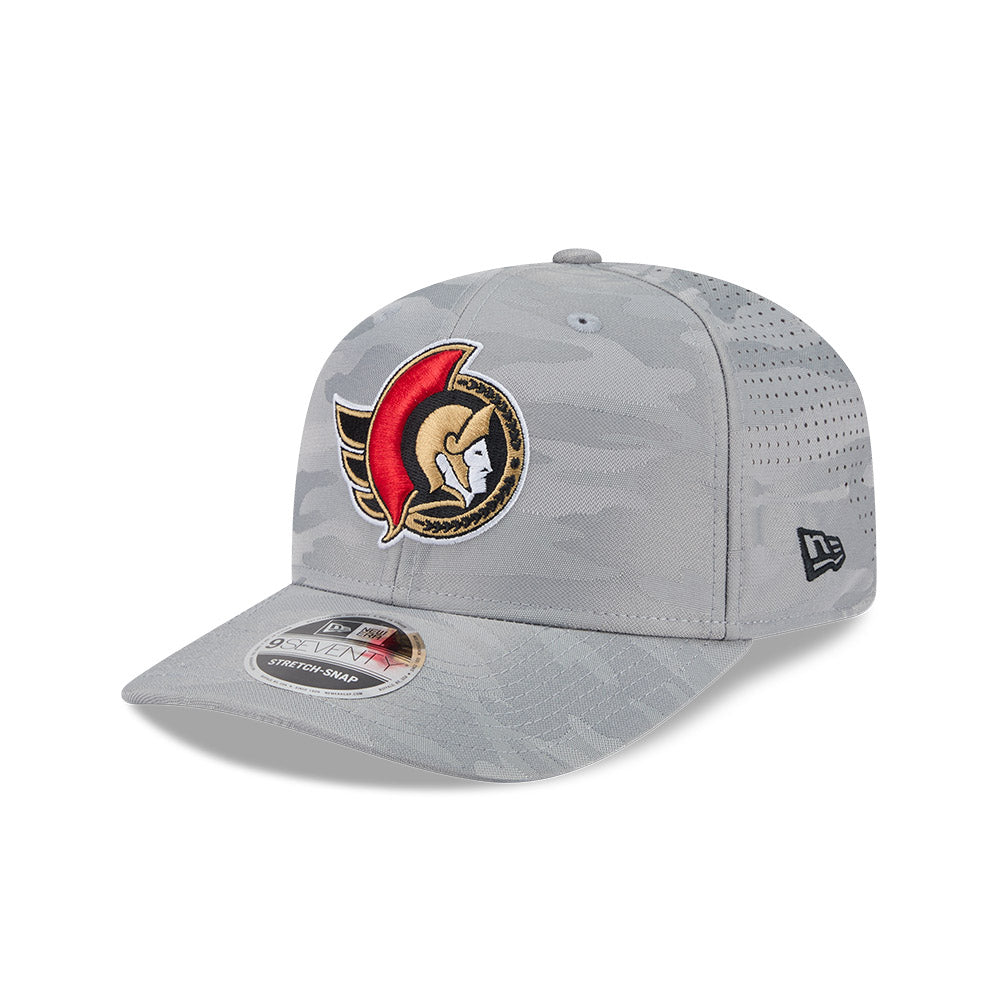OTTAWA SENATORS 9SEVENTY STRETCH SNAP GREY CAMO STRETCH CAP