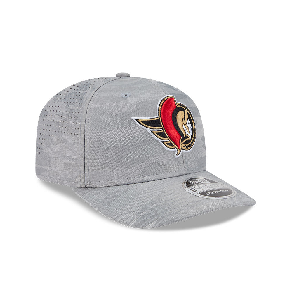 OTTAWA SENATORS 9SEVENTY STRETCH SNAP GREY CAMO STRETCH CAP