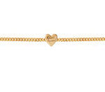 OTTAWA SENATORS GOLD SLIDER HEART CHAIN BRACELET