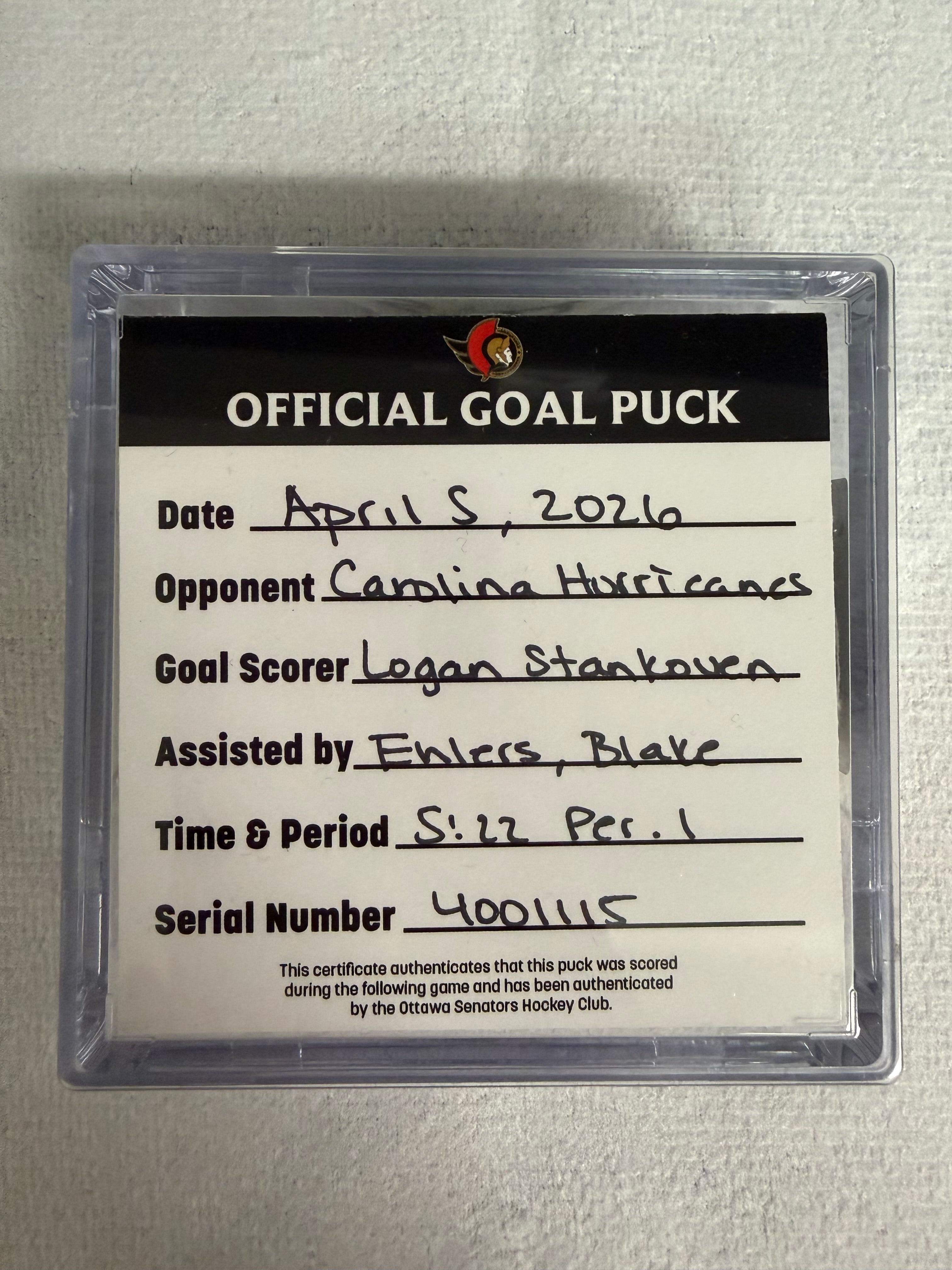 Apr 5 Logan Stankoven