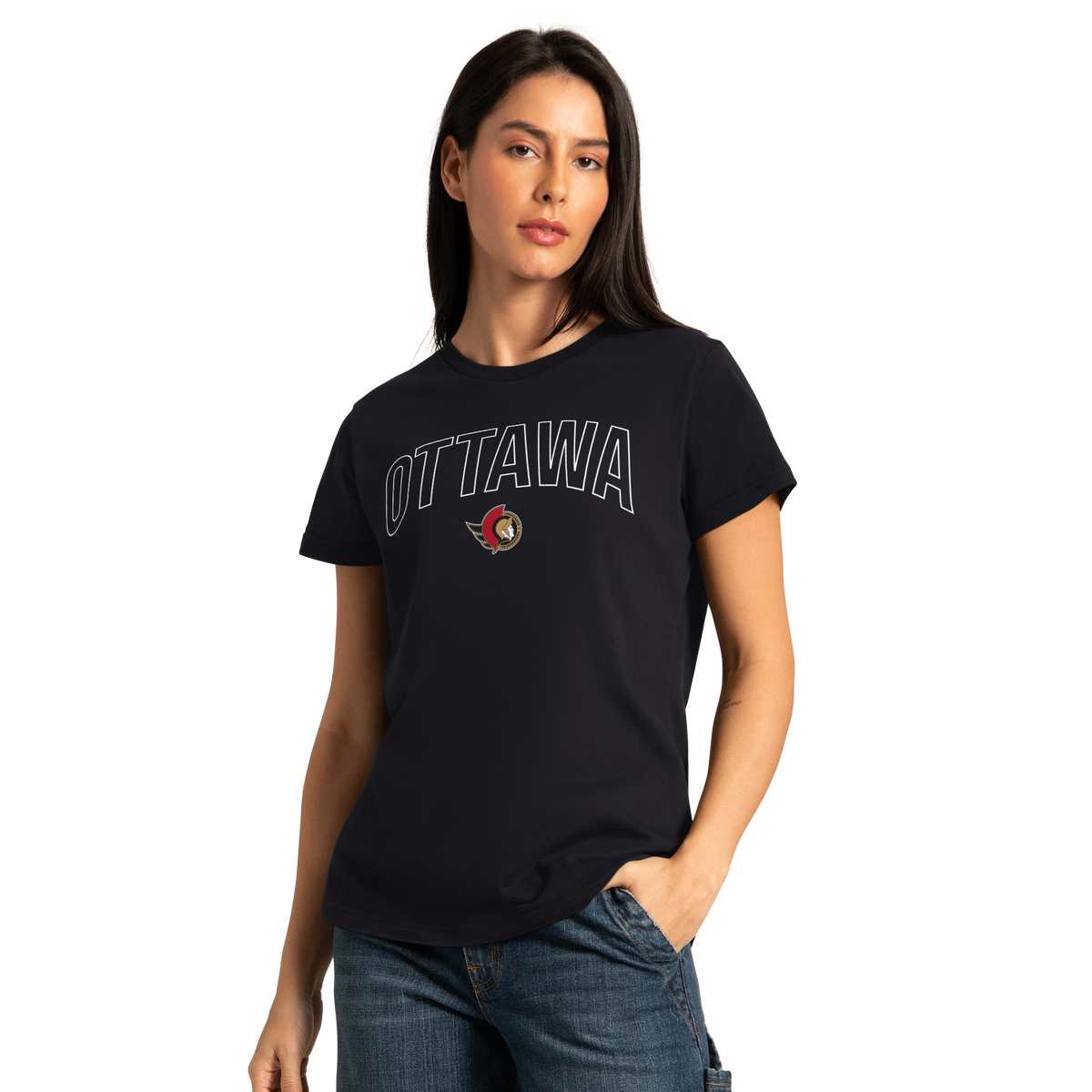OTTAWA SENATORS WOMEN'S HALL OF FAME BLACK TEE
