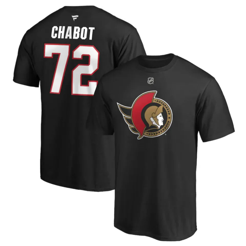 Ottawa Senators Chabot Home Name and Number Tee