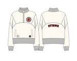 OTTAWA SENATORS WOMENS WHITE FLEECE 1/4 ZIP