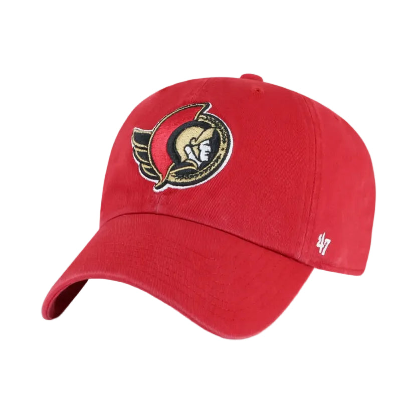 Full Colour Logo Red Clean Up Cap-47 Brand-OttawaTeamShop.ca