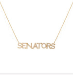 OTTAWA SENATORS GOLD PAVE NECKLACE