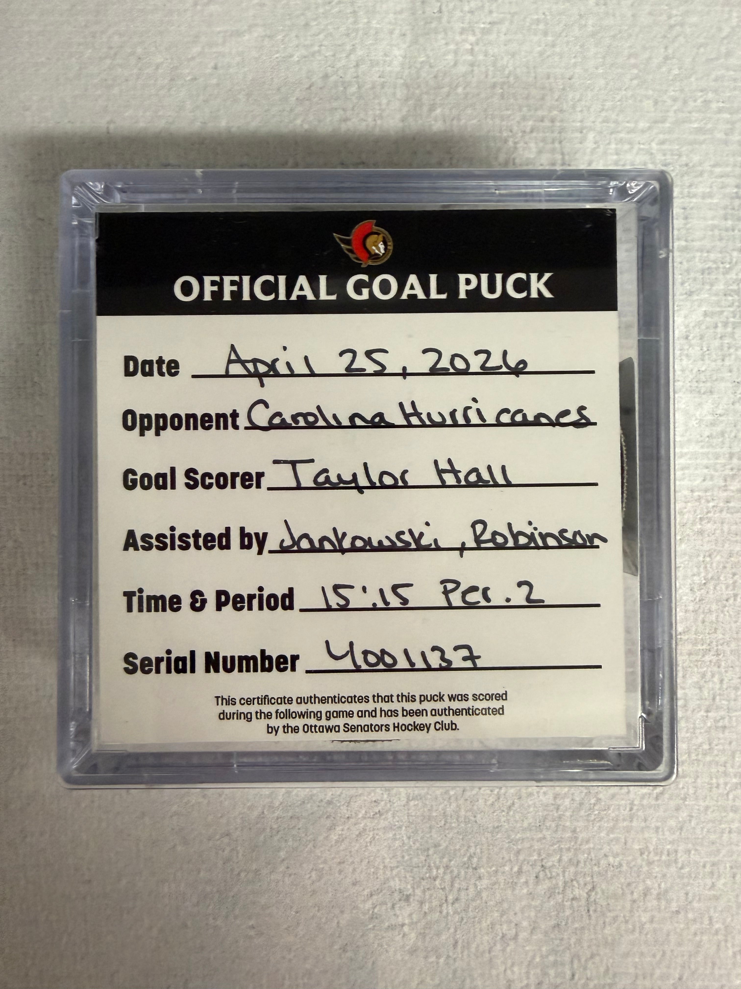 PLAYOFFS Apr 25 Taylor Hall