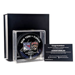 AARON EKBLAD Under Wraps Autographed Puck