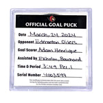ADAM HENRIQUE - 2024 GOAL PUCK