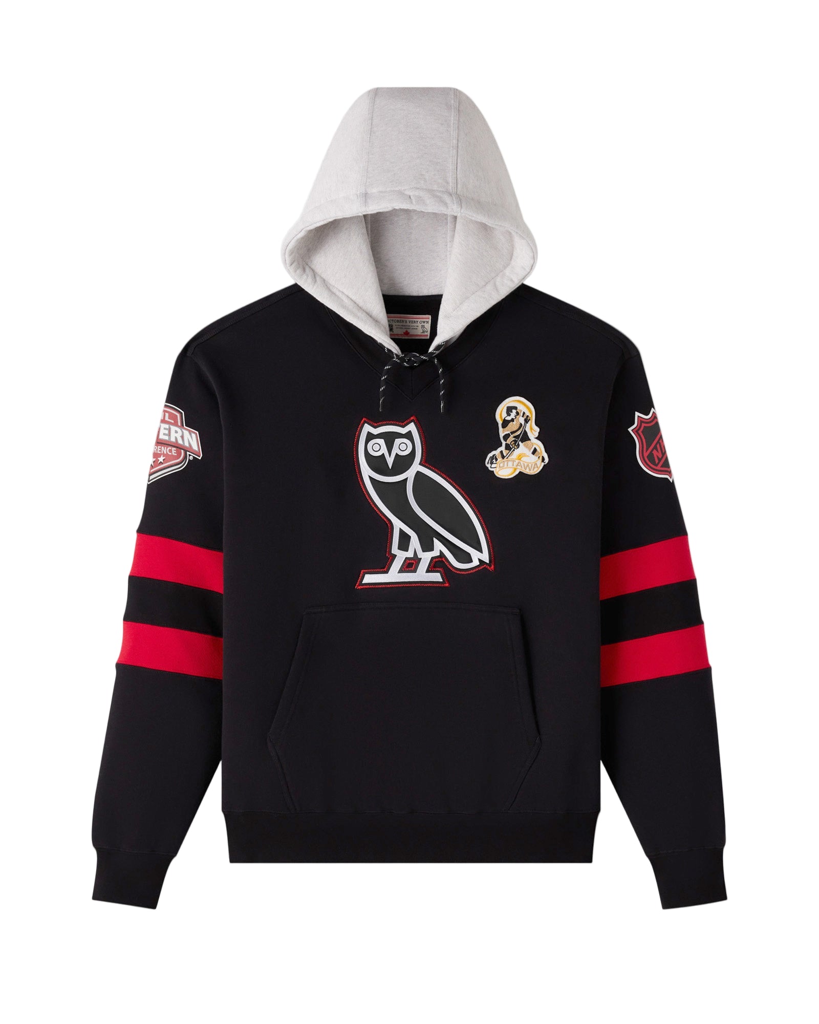 OTTAWA SENATORS OVO X SENS BLACK PULLOVER HOODY