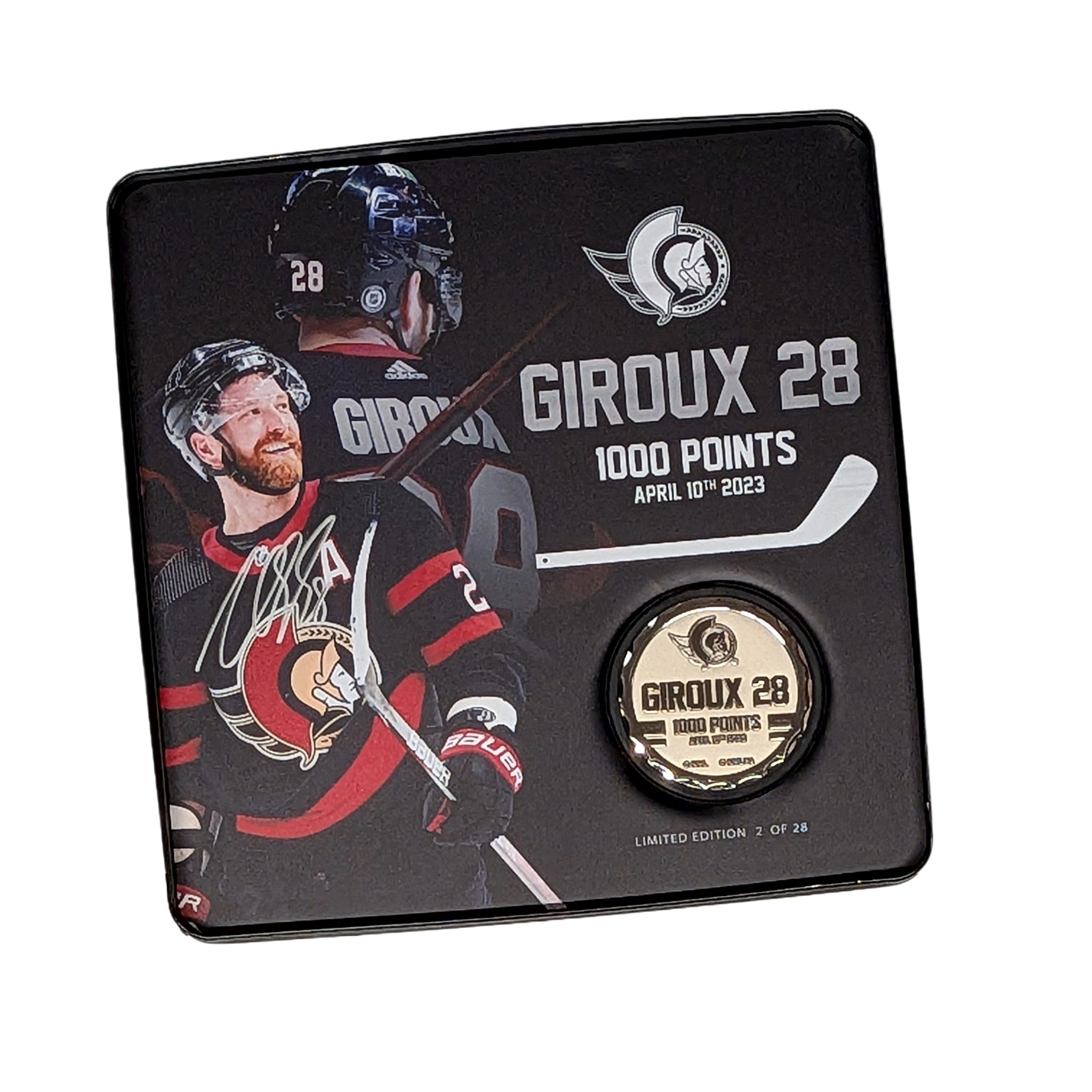 Claude Giroux 1000 Point Limited Edition Autograph Tin
