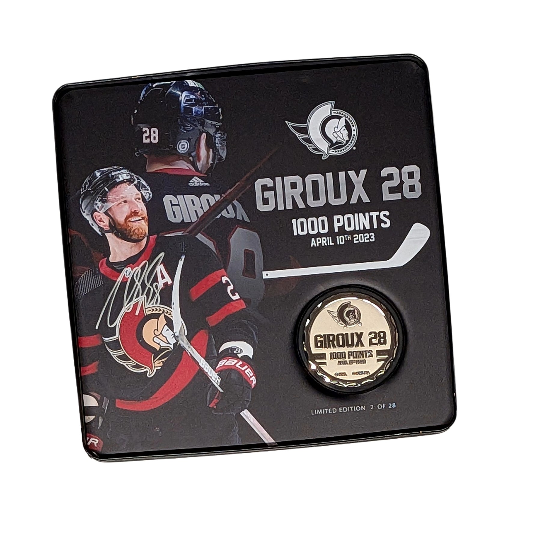 Claude Giroux 1000 Point Limited Edition Autograph Tin