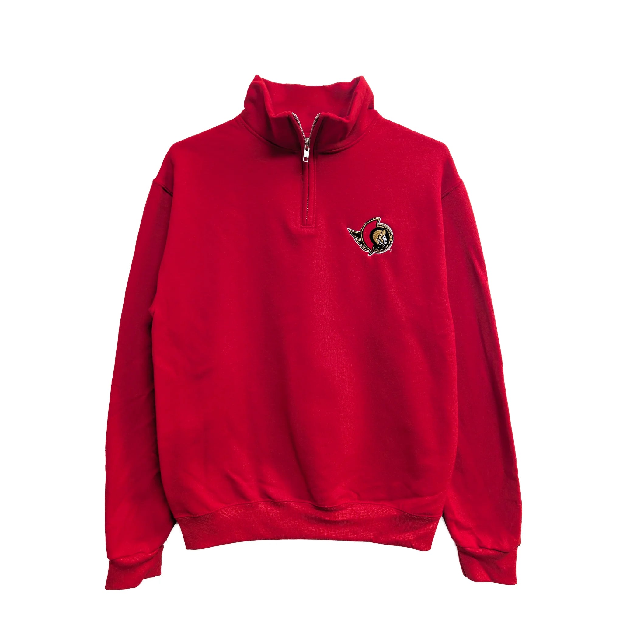 OTTAWA SENATORS CADET TRUE RED 1/4 ZIP