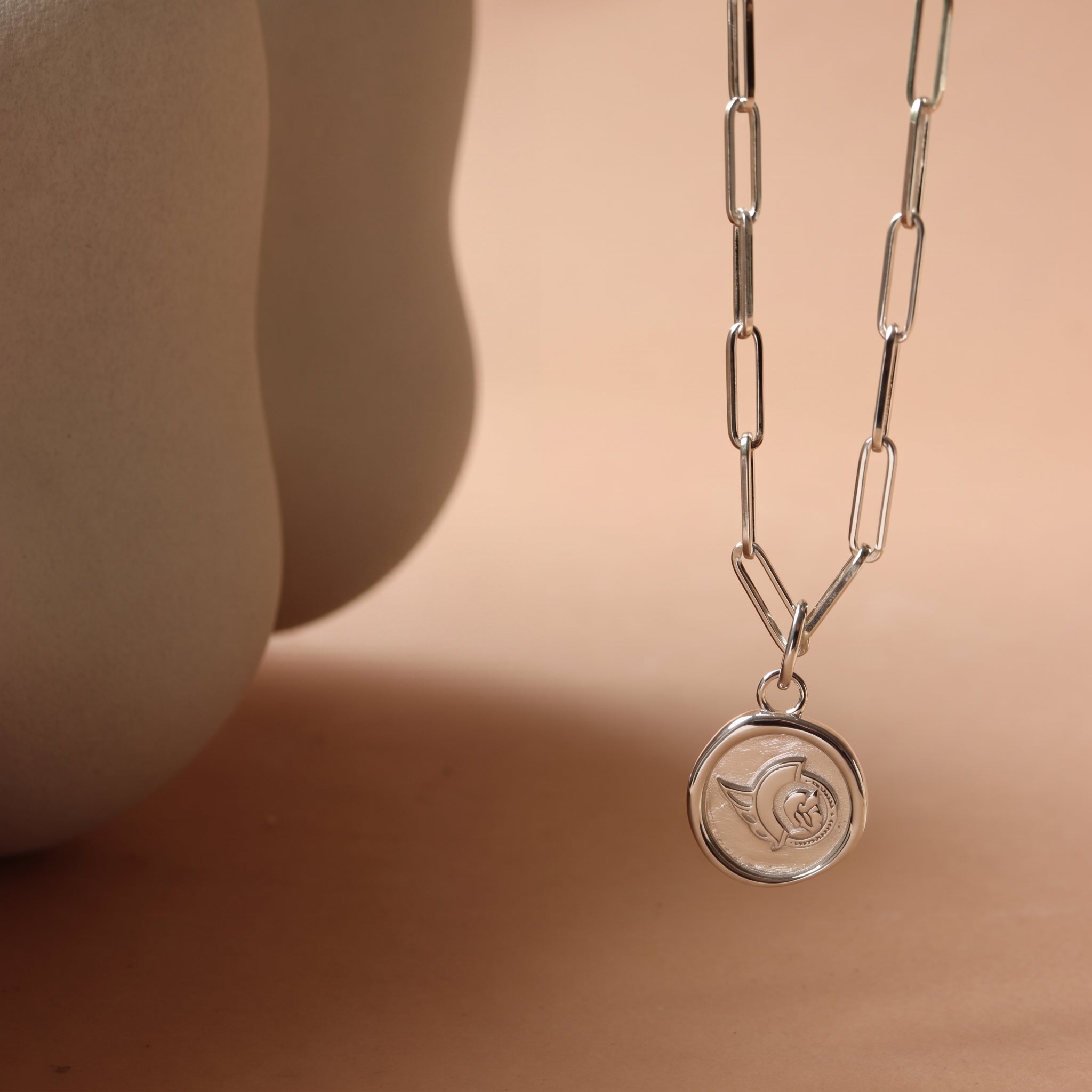 OTTAWA SENATORS SILVER WAX SEAL NECKLACE