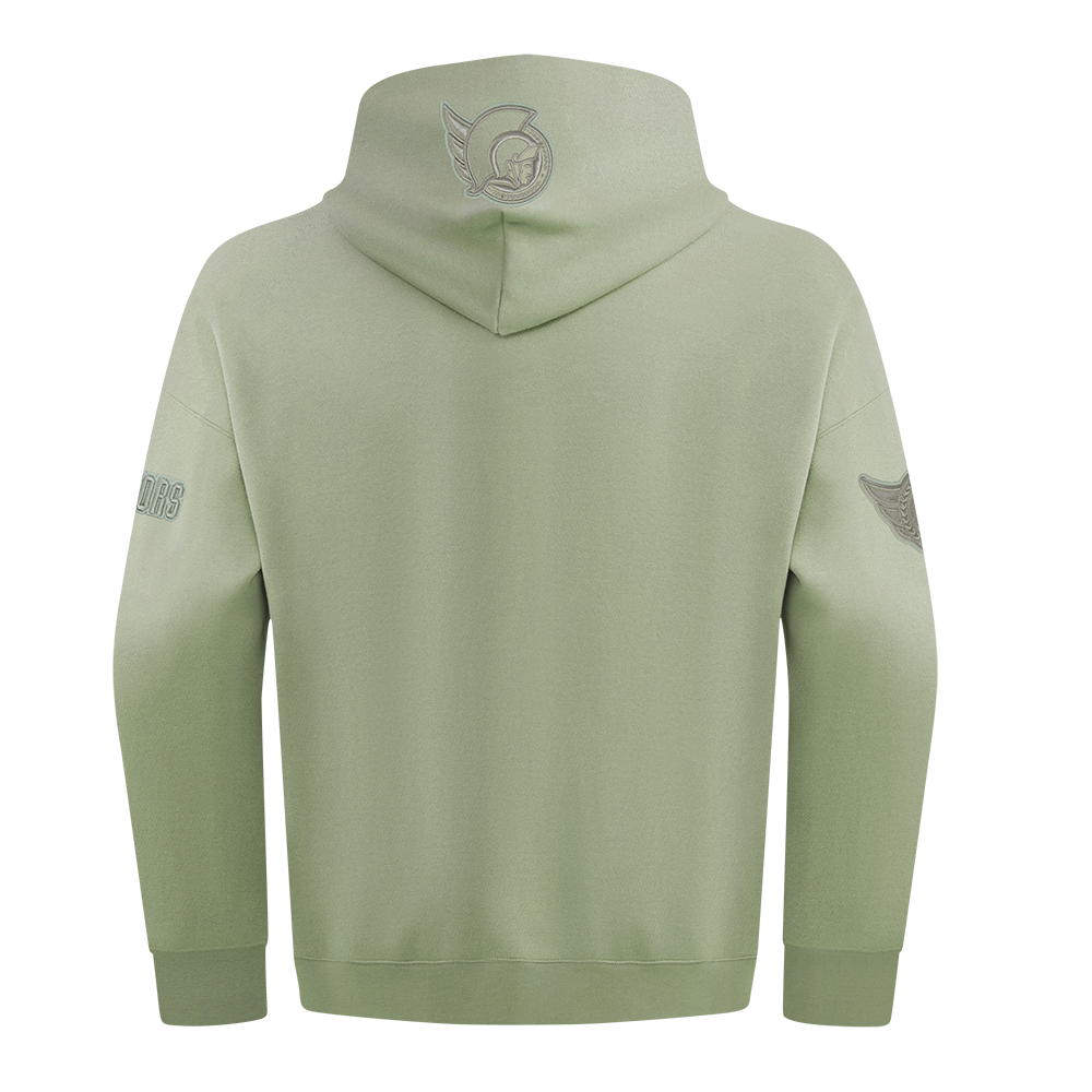 OTTAWA SENATORS NEUTRAL MOSS DROP SHOULDER PULLOVER HOODIE