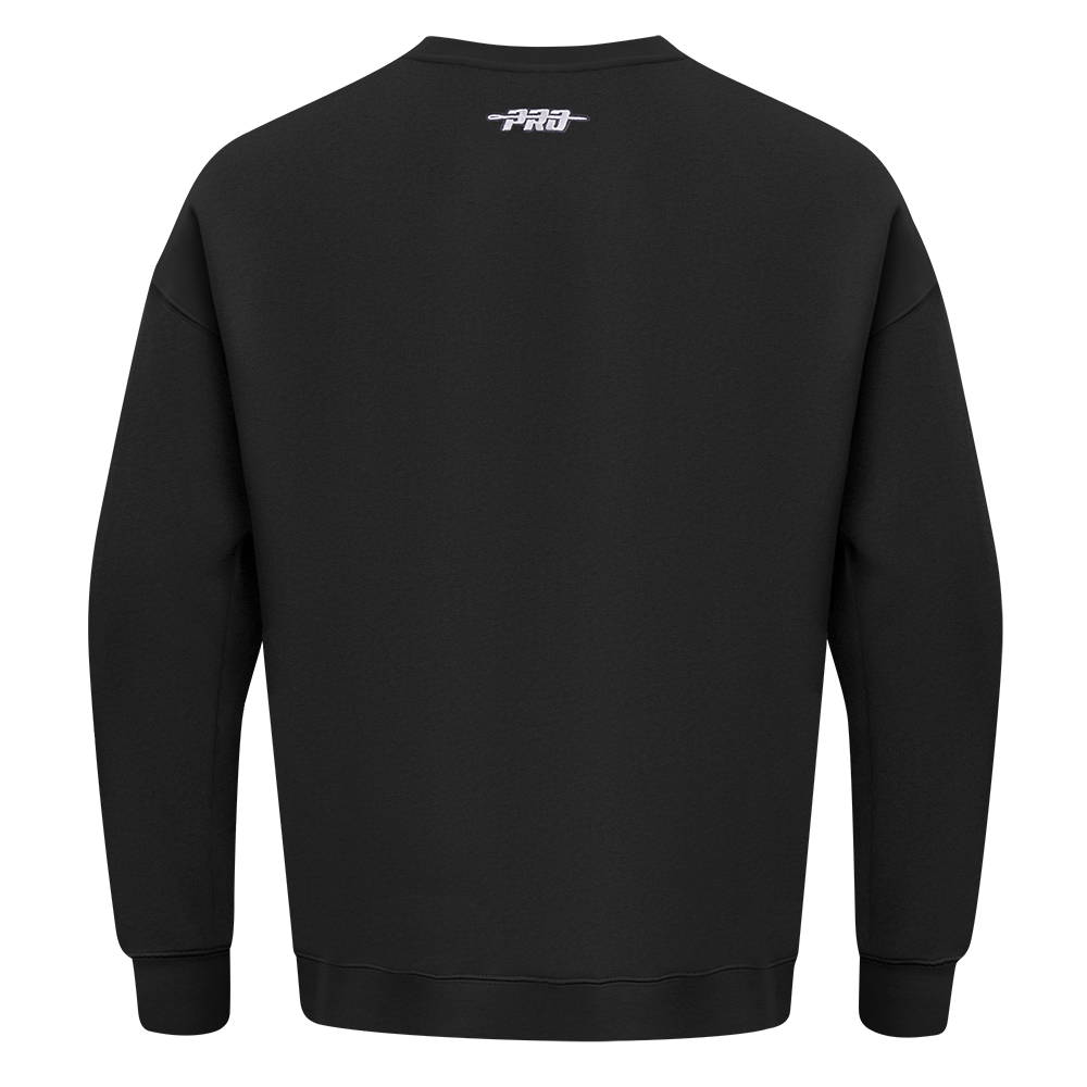 OTTAWA SENATORS CLASSIC ICON MEN'S PRO DROP SHOULDER BLACK CREWNECK SWEATER