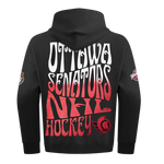 OTTAWA SENATORS WAVY DROP SHOULDER PULLOVER HOODIE