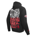 OTTAWA SENATORS WAVY DROP SHOULDER PULLOVER HOODIE