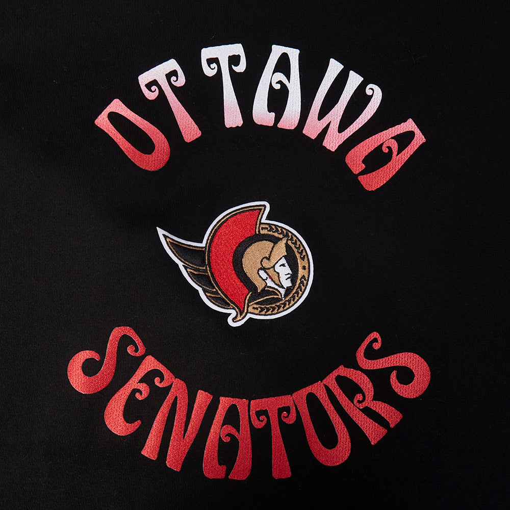 OTTAWA SENATORS WAVY DROP SHOULDER PULLOVER HOODIE