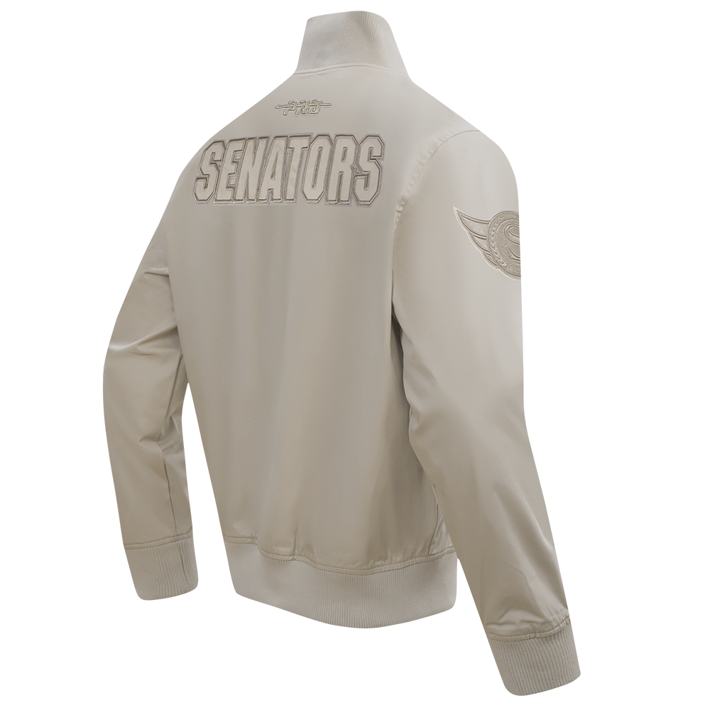 OTTAWA SENATORS NEUTRAL TAUPE TWILL JACKET