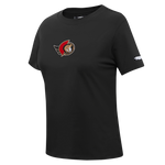 OTTAWA SENATORS WOMEN'S CLASSIC ICON PRO BLACK SLIM FIT TEE