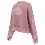 OTTAWA SENATORS WOMEN'S PINK CLASSIC ENZYME CREWNECK