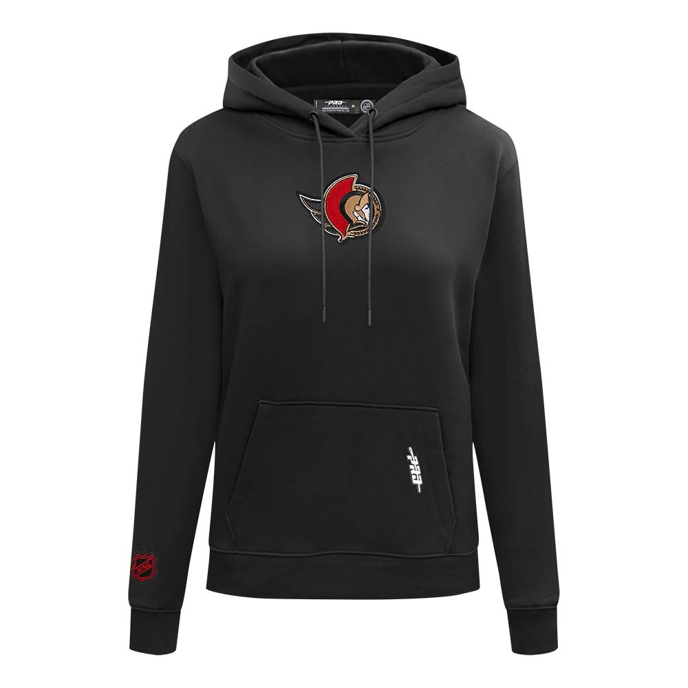 Ottawa Senators Black hoodie with  Sens logo on the chest by: Pro Standard