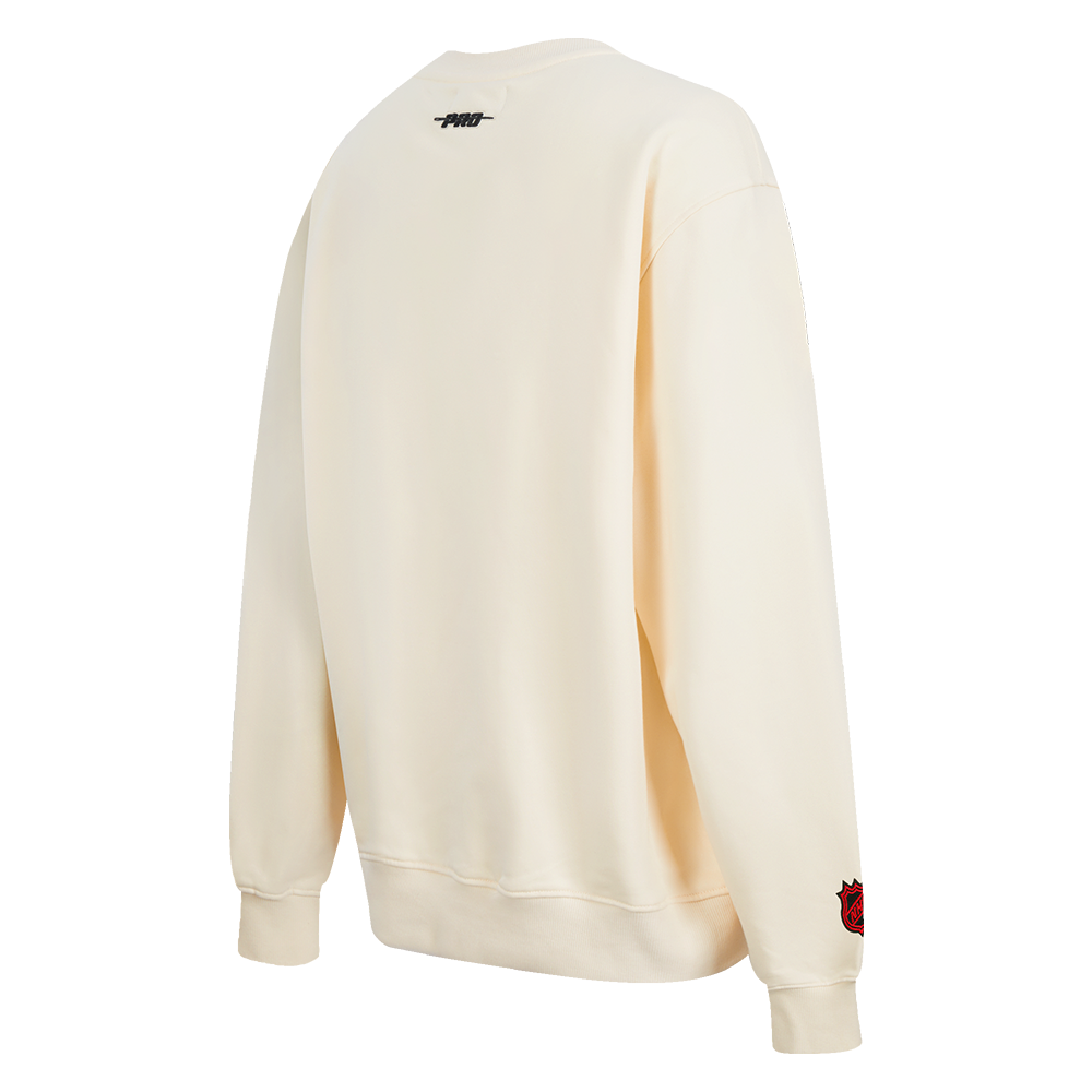 OTTAWA SENATORS WOMEN'S CLASSIC ICON PRO WHITE CREWNECK SWEATER