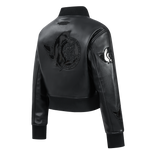 OTTAWA SENATORS WOMEN'S WASHED VAGAURD CROPPED VARISTY JACKET