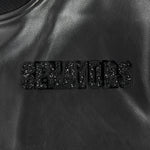 OTTAWA SENATORS WOMEN'S WASHED VAGAURD CROPPED VARISTY JACKET