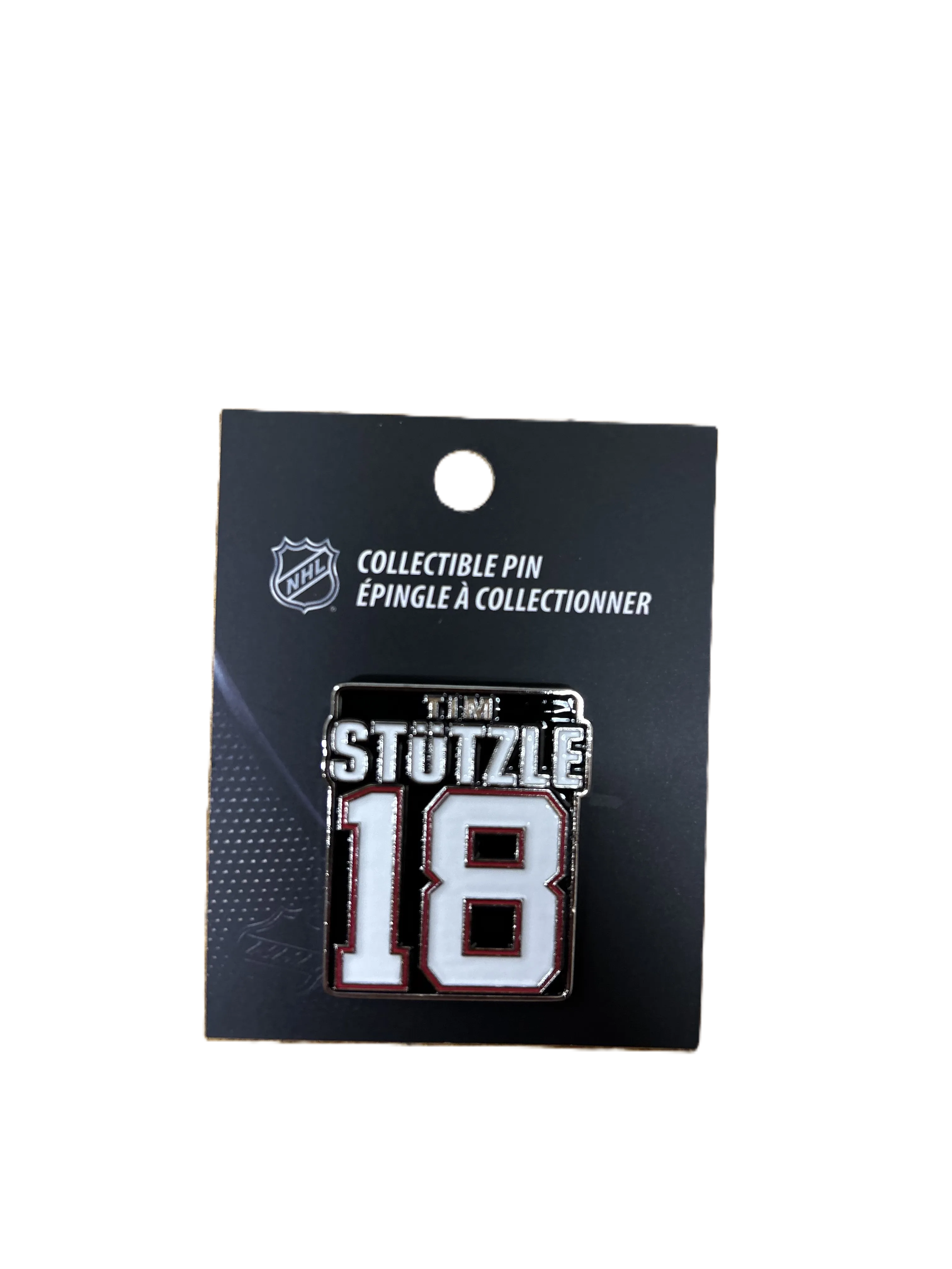 OTTAWA SENATORS STÜTZLE ENAMEL PIN