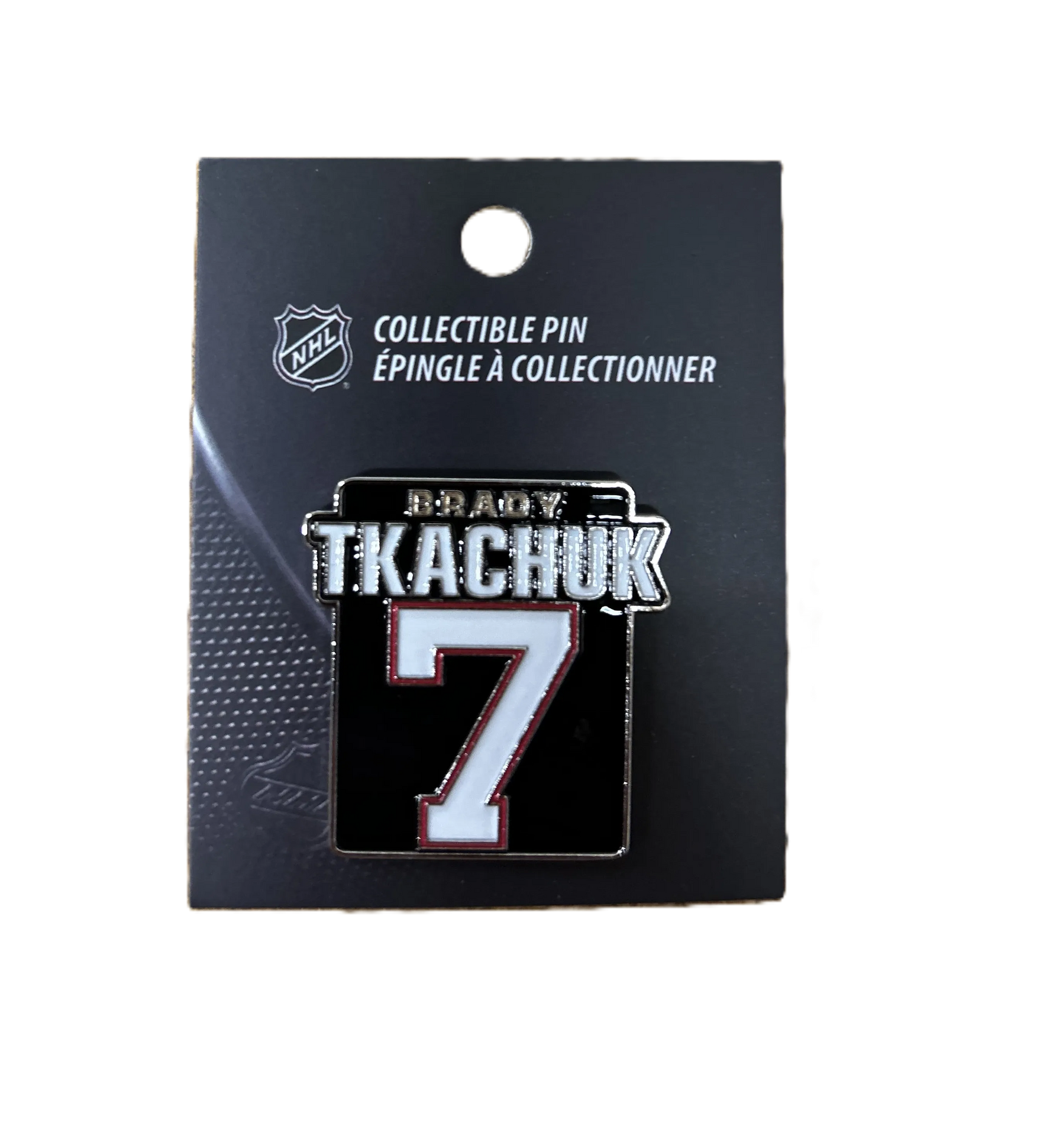 OTTAWA SENATORS BRADY TKACHUK ENAMEL PIN