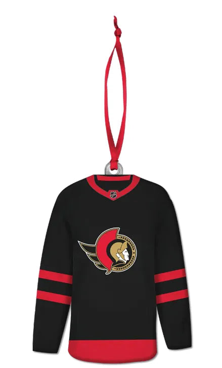 Ottawa Senators Resin Jersey Christmas Tree Ornament