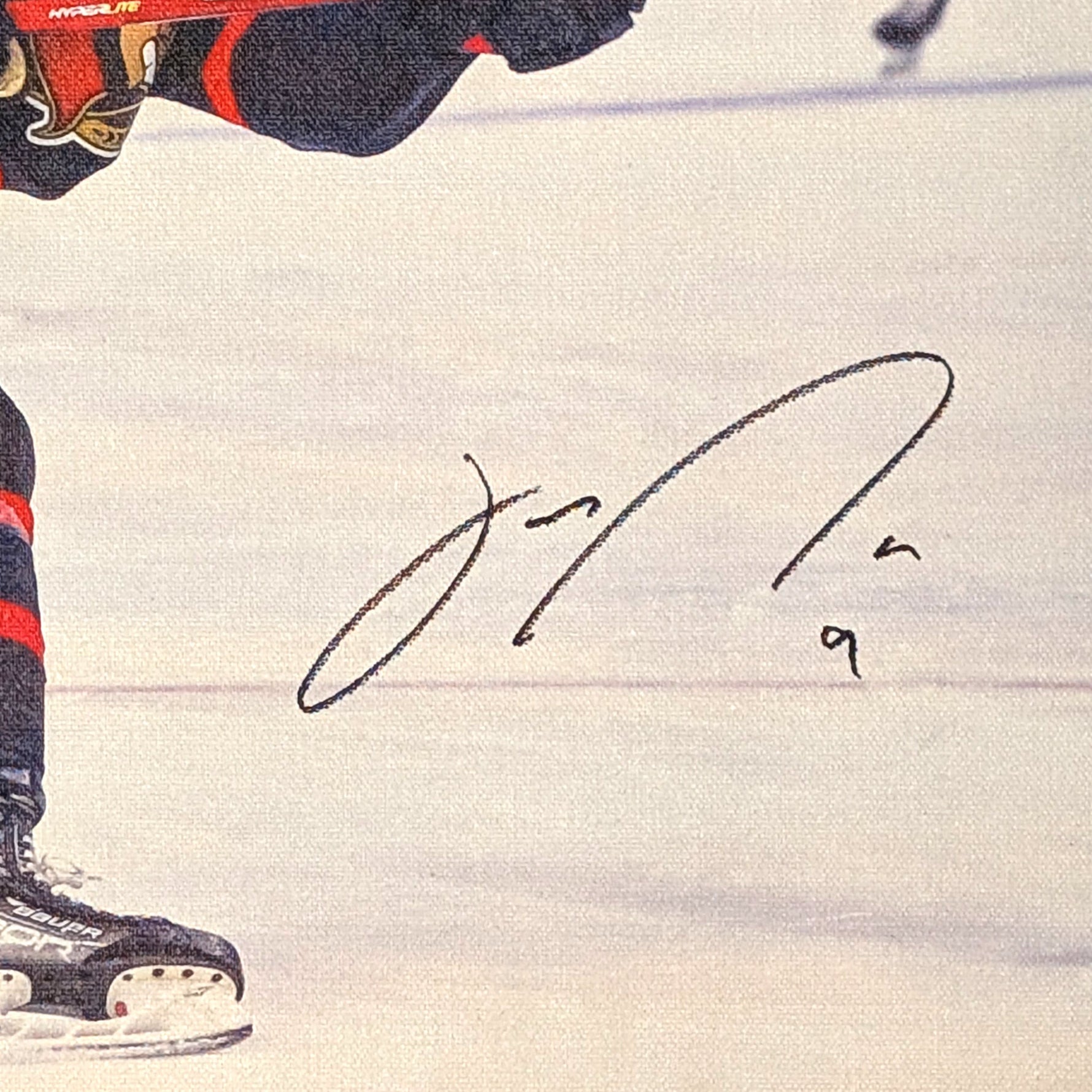 Josh Norris Signed Canvas 2023