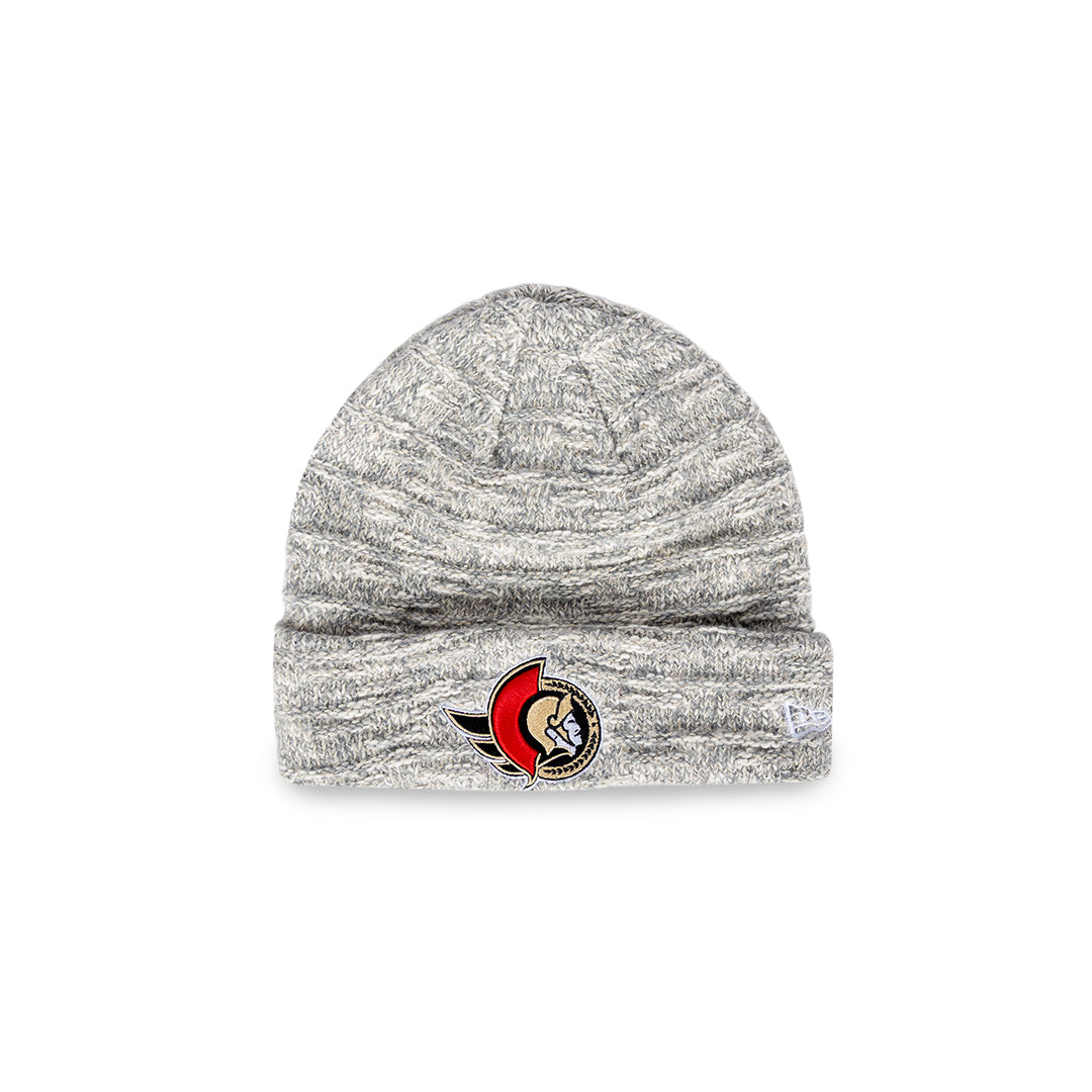 Ottawa Senators Girls Metallic Cuffed Beanie-New Era-OttawaTeamShop.ca