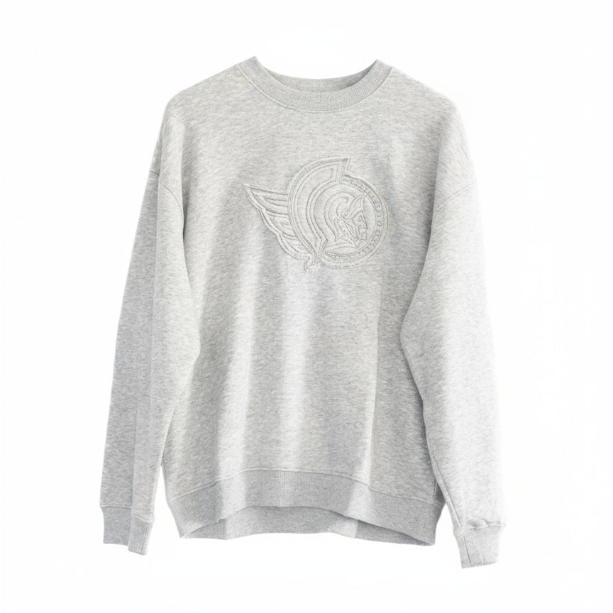 OTTAWA SENATORS Grey Shadow Crew Sweater