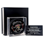 MATTHEW TKACHUK Under Wraps Autographed Puck