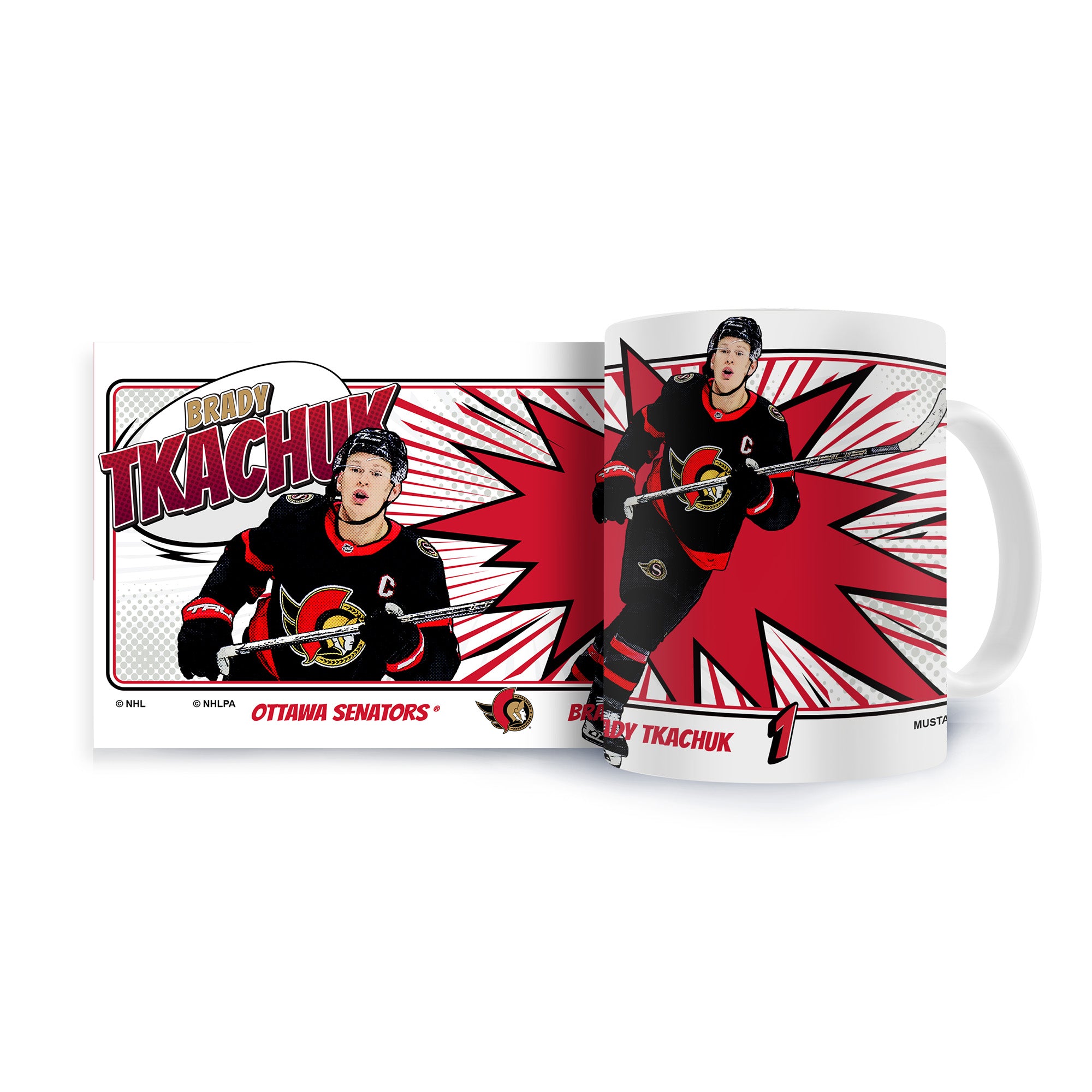 OTTAWA SENATORS KABOOM TKACHUK PLAYER MUG
