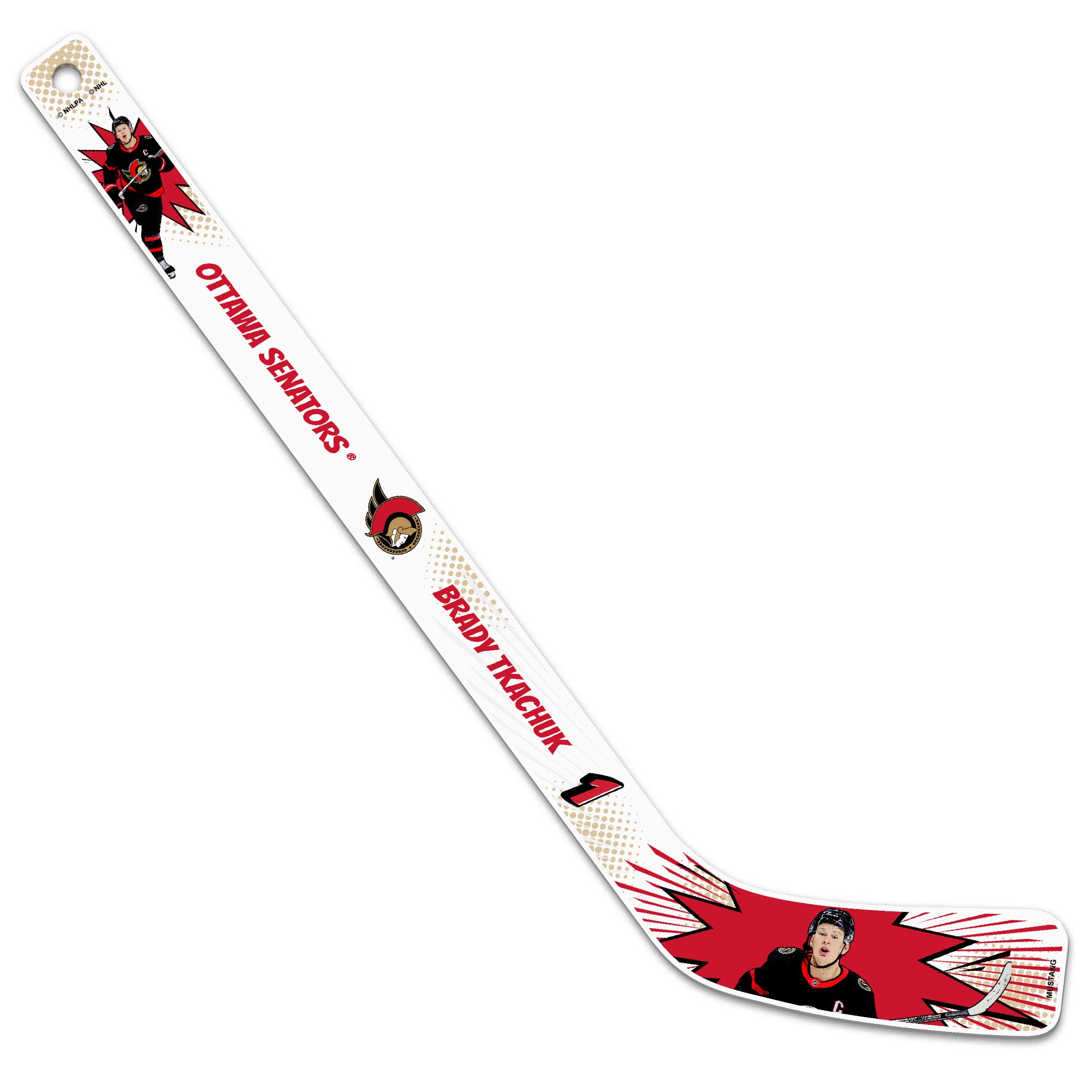 OTTAWA SENATORS KABOOM TKACHUK PLAYER MINI STICK