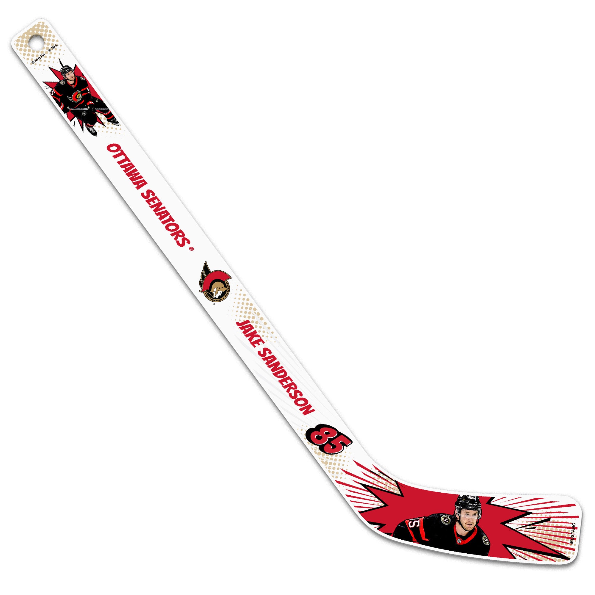 OTTAWA SENATORS KABOOM SANDERSON PLAYER MINI STICK