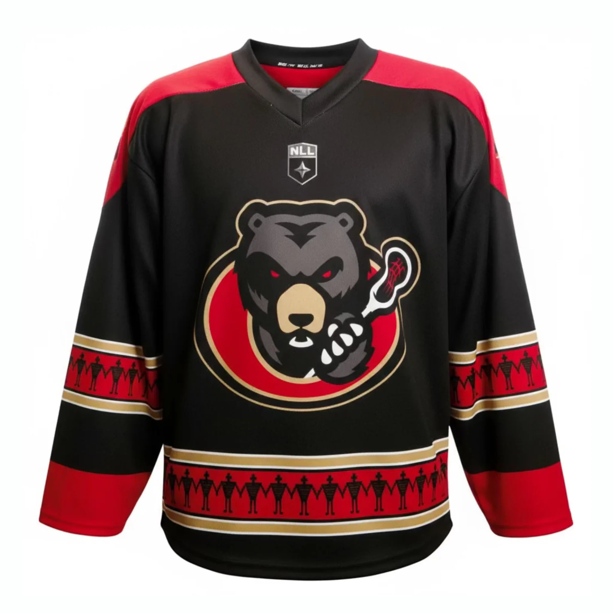 Official Ottawa Black Bears On Field Home Jersey