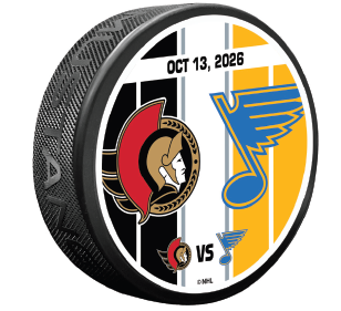 OCT 13 2026 - SENS VS BLUES COMMEMORATIVE PUCK