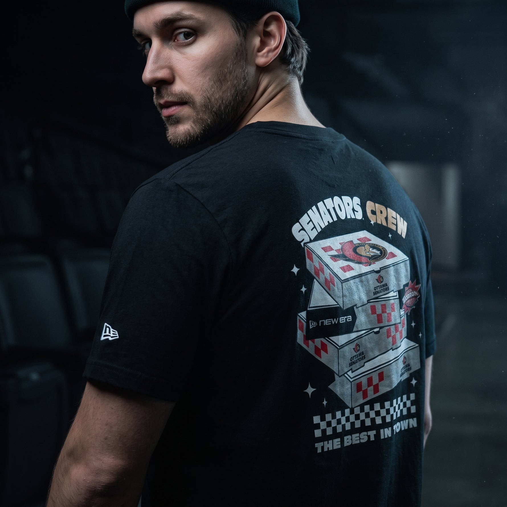 OTTAWA SENATORS CREW PIZZA BOX TEE