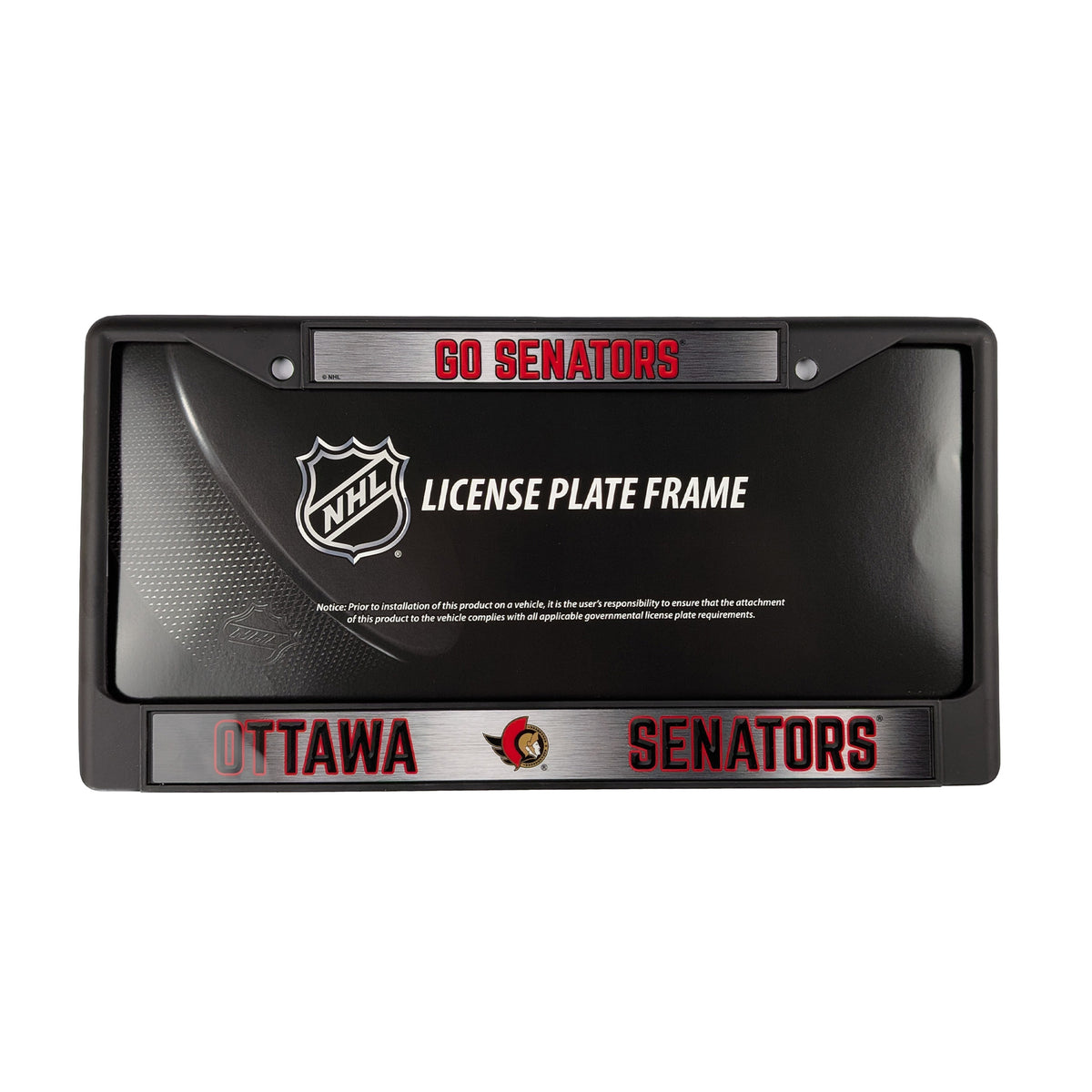 OTTAWA SENATORS LICENSE PLATE FRAME