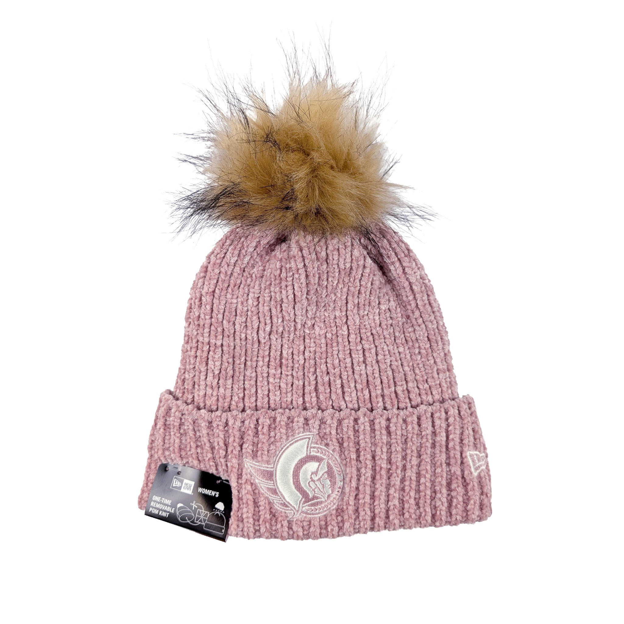 OTTAWA SENATORS WOMEN'S PINK KNIT POM