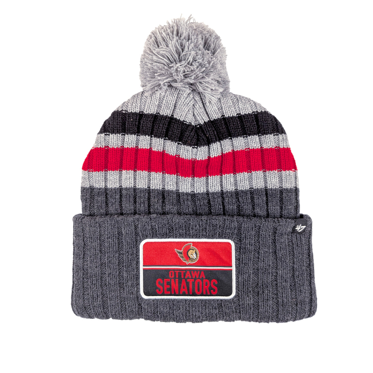 OTTAWA SENATORS STACK CUFFED POM BEANIE
