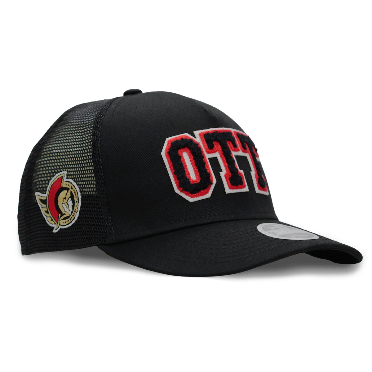 OTTAWA SENATORS WOMEN'S BLACK OTT 9FORTY M-CROWN SCORE ADJUSTABLE CAP