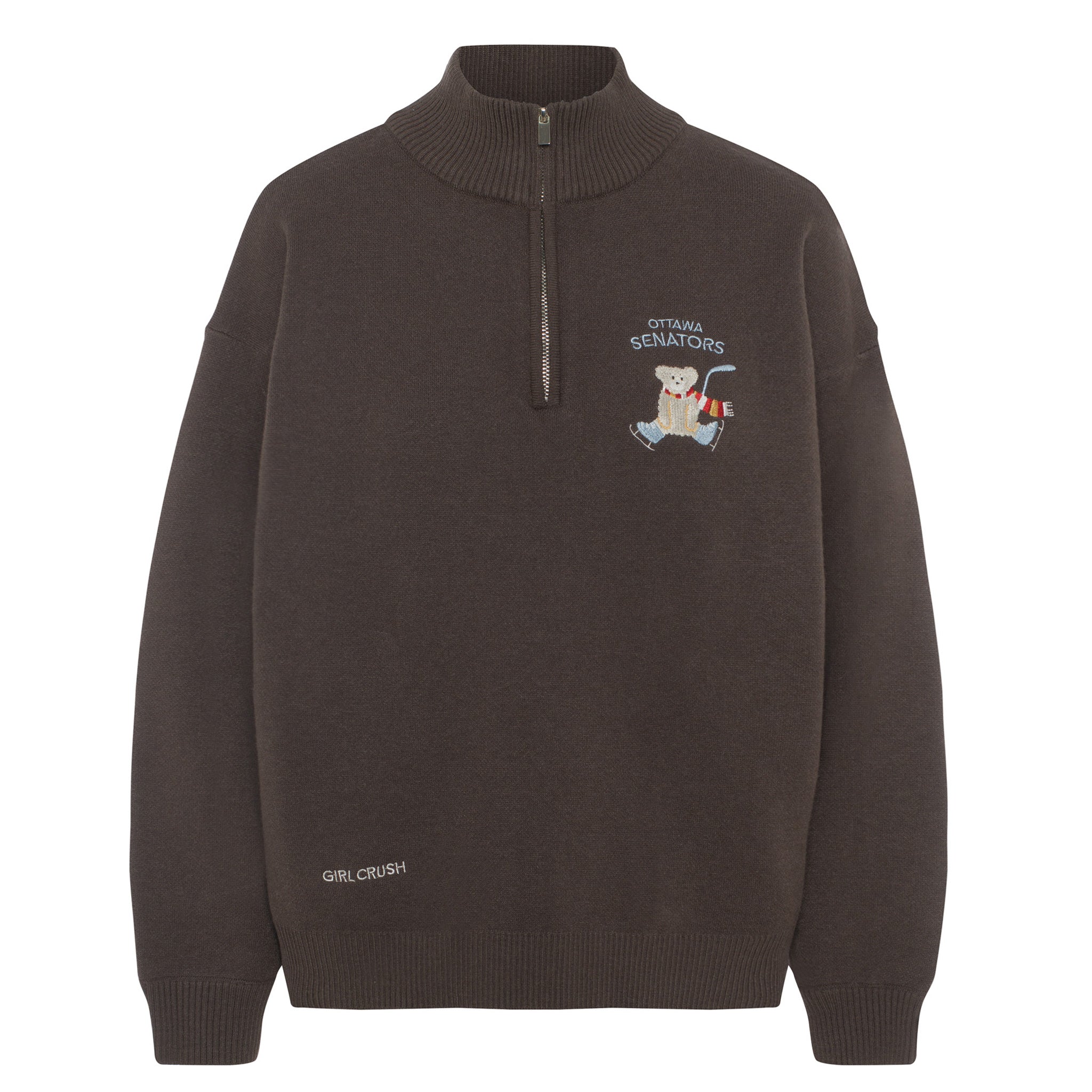 OTTAWA SENATORS WOMEN'S POLAR BEAR 1/4 ZIP