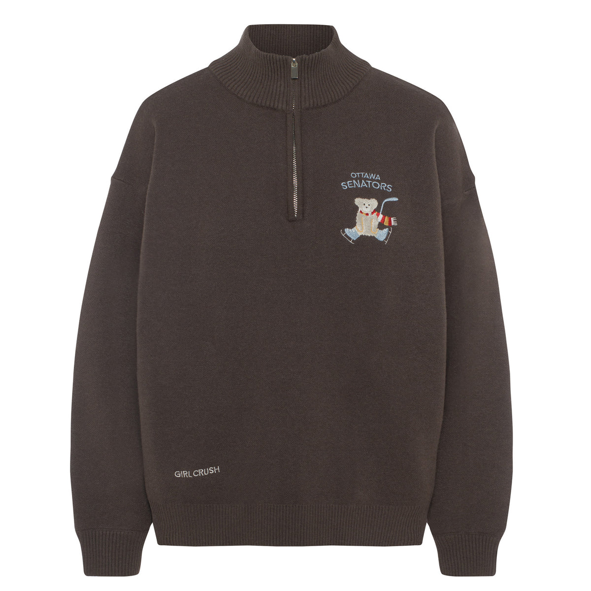 OTTAWA SENATORS WOMEN'S POLAR BEAR 1/4 ZIP